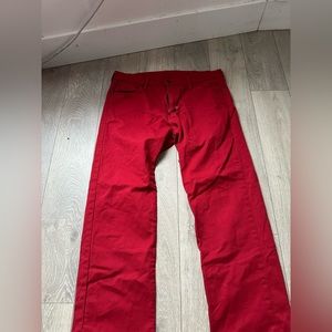 Red jeans